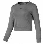 [プーマ] 長袖シャツ SOFT SPORTS シャツ レディース プーマ ブラック ヘザー (01) 日本 M (日本サイズM相当)