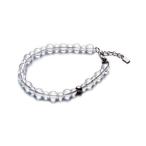 fai тонн (phiten) браслет кристалл комбинированный breath (5mm*7mm шар ) 17cm(+3cm регулировщик есть )