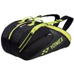 ヨネックス(YONEX) テニス ラケットバッグ6(リュック付き・テニスラケット6本用) BAG1732R ブラック×ライムグリーン(723)