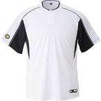 DESCENTE(デサント) 野球 2ボタンベースボールシャツ DB104B ホワイト×ブラック×ブラック(SWBK) L