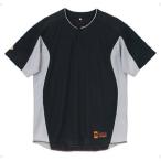デサント (DESCENTE) セカンダリーシャツ コンビネーション (ブラック×シルバー XAサイズ)
