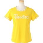 パラディーゾ（PARADISO）　テニスウェア　レディス　半袖プラクティスシャツ　DCL26A　YE：イエロー　L