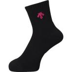 [ Descente ] носки волейбол антибактериальный дезодорация стандартный мужской женский для мужчин и женщин BMZ(DVB-9640B) черный / пурпурный 25-28