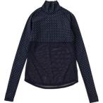 (エレッセ)ellesse テニスウェア ハイブリッドトップガードシャツ EAC7800L [ユニセックス] EAC7800L ND ネイビードット (ND) M