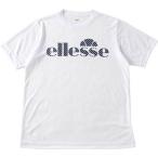 (エレッセ)ellesse テニスウェア 半袖プラクティスロゴクルー EM08106 [メンズ] EM08106 WD ホワイト×ドット S