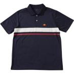 (エレッセ)ellesse テニスウェア 半袖プラクティスポロシャツ EM08115 [メンズ] EM08115 NW ネイビー×ホワイト S