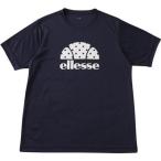 (エレッセ)ellesse テニスウェア 半袖プラクティスハーフボールクルー EM08116 [メンズ] EM08116 ND ネイビー×ドット M