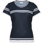 (エレッセ)ellesse クルーネックシャツ ETS0610L NW イタリアンネービー×ホワイト XL