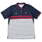 エレッセ(ellesse) TEAMポロシャツ ETS07000 NB ネイビー/ボーダー XS