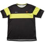 (エレッセ)ellesse テニスウェア TEAMクルー半袖シャツ ETS07001 [メンズ] ETS07001 K ブラック XS