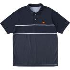 (エレッセ)ellesse テニスウェア 半袖チームポロシャツ ETS0810 [ユニセックス] ETS0810 ND ネイビー×ドット L