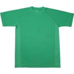 ファイテン(phiten) RAKUシャツ SPORTS(吸汗速乾) 半袖 グリーン 4L