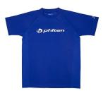 ファイテン(Phiten) RAKUシャツSPORTS (SMOOTH DRY) 半袖 ロイヤルブルー/白ロゴ L