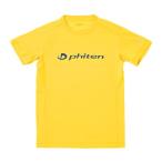 [ファイテン] Ｔシャツ RAKUシャツ イエロー/ネイビー S