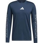 [アディダス] 長袖 Tシャツ FB ハイプ 長袖Tシャツ JLT60 メンズ クルーネイビー(GP8892) 日本サイズ2L相当