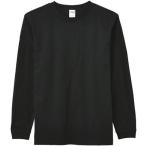 (ライフマックス)LIFEMAX(ライフマックス) 6.2oz ヘビーウェイトロングスリーブTシャツ(ユニセックス・リブ付ロンT) MS1607 16 ブラック S