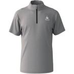 ルコックスポルティフ(le coq sportif) ハーフジップ半袖シャツ QMMNJA70ZZ MGR 杢グレー O