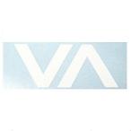 RVCA(ルーカ) トレードマーク カッティング ステッカ− CUTTING STICKER WHITE