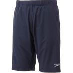 Speedo(スピード) ウエア パンツ メンズ EliteHybrid スウェット ハーフパンツ トレーニング SD18X52 ネイビーブルー NB O