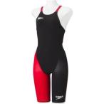 Speedo(スピード) ファストスキン ファストスキンプロ 2 ウィメンズ ニースキン SD48H06 KR(ブラック×レッド) XS(SS)