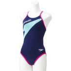 Speedo(スピード) 競泳水着 レディース トレインカットスーツ トレーニング ENDURANCE J L BP(バリブルー×ピンク) SD57T03