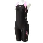 Speedo(スピード) ラップスウィム ウイメンズ スパッツスーツ SD58N13 PV(ピンク×シルバー) L