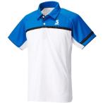 スリクソン（SRIXON）　テニスウェア　ユニセックス　ポロシャツ　SDP-1744　ホワイト×ロイヤルブルー　M