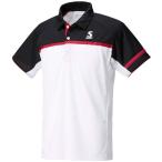 スリクソン（SRIXON）　テニスウェア　ユニセックス　ポロシャツ　SDP-1744　ホワイト×ブラック　O
