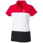 スリクソン（SRIXON）　テニスウェア　レディース　ポロシャツ　SDP-1830W　チェリーレッド　O