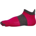 (アールエル ソックス)R×L SOCKS メリノソックス 5本指タイプ ショート丈 (1030)ブラック×レッド TRR33G CHEC (4611)チェリー×チャコール M