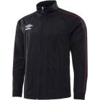アンブロ(UMBRO) ウォームアップジャケット UAS2604 BLK ブラック/レッド杢 S