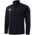 アンブロ(UMBRO) ウォームアップジャケット UAS2604 BLK ブラック/レッド杢 XO