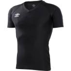 アンブロ(UMBRO) S/S パワーインナー Vネックシャツ（ブラック） UAS9701-BLK BLK L