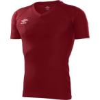 アンブロ(UMBRO) S/S パワーインナー Vネックシャツ（Dレッド） UAS9701-DRED DRED L