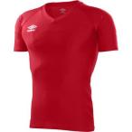 アンブロ(UMBRO) S/S パワーインナー Vネックシャツ（Mレッド） UAS9701-MRED MRED M