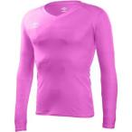 □UMBRO（アンブロ） L/S パワーインナー Vネックシャツ UAS9701L-SPNK メンズ SPNK L