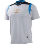 アンブロ(UMBRO) GACH1 DRY-SONIXプラクティスシャツ UBS7729 WSLV シルバー/ブラック/ターコ XO