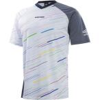 アンブロ(UMBRO) ジュニア GARA プラクティスシャツ UBS7762J WHT ホワイト/ネイビー杢 130