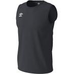 ◎アンブロ（UMBRO） WRワンポイントノースリーブクルーシャツ UMUPJA66-BLK メンズ・ユニセックス BLK：ブラック M