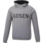 ゴーセン(GOSEN) テニス 男女兼用 裏起毛 スウェットパーカー W1804 グレー杢 XL