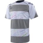 アンブロ(UMBRO) ジュニア ボーダープラシャツ UBS7760J WHT ホワイト/グレー杢 150