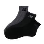 New Balance(ニューバランス) メンズ レディース ソックス 3足組 靴下 (JASL7793) グレー 23-25