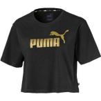 PUMA プーマ ESS＋ クロップドTシャツ Tシャツ (582878) (51)プーマ/ブラック XL