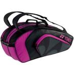 ヨネックス(YONEX) テニス バドミントン ラケットバッグ6 (リュック付) テニスラケット6本用 BAG1922R ブラック×ローズピンク