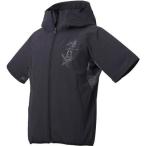 DESCENTE(デサント) 野球 トレーニングウェア 半袖 ハイブリッドジャケット BK S DBMNJF31