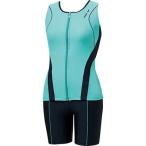 arena(アリーナ) レディース フィットネス 水着 大きめカラースナップ付きセパレーツ (差し込みフィットパッド) LAR6241W-MTNV-M