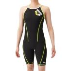 [ Arena ] купальный костюм тренировка One-piece леггинсы ( открытый задний * половина нога ) женский черный × желтый (BKYL) L