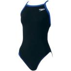 Speedo(スピード) レディース 競泳水着 練習用 ワンピース トレインカットスーツ SD54T01 ブラック×ロイヤルブルー S