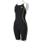 Speedo(スピード) レディース 競泳水着 練習用 スパッツスーツ SD56N01 フラッシュイエロー L