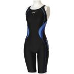 Speedo(スピード) レディース フィットネス用 スパッツスーツ フレックスキューブ SD56N70 フレッシュウォーター×ロイヤルブルー O